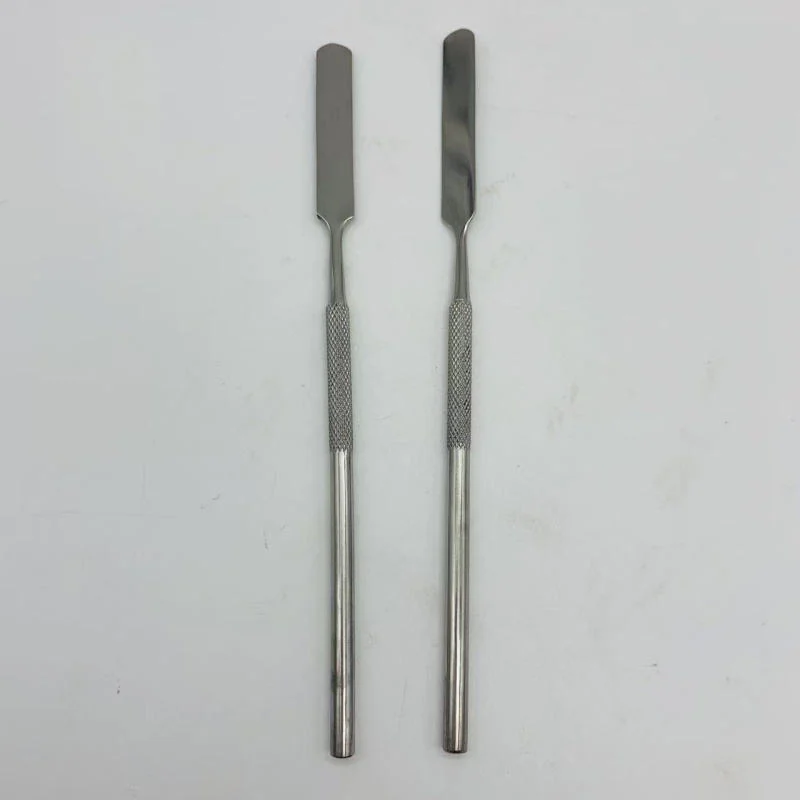 Straight flat blade laboratory spatula
