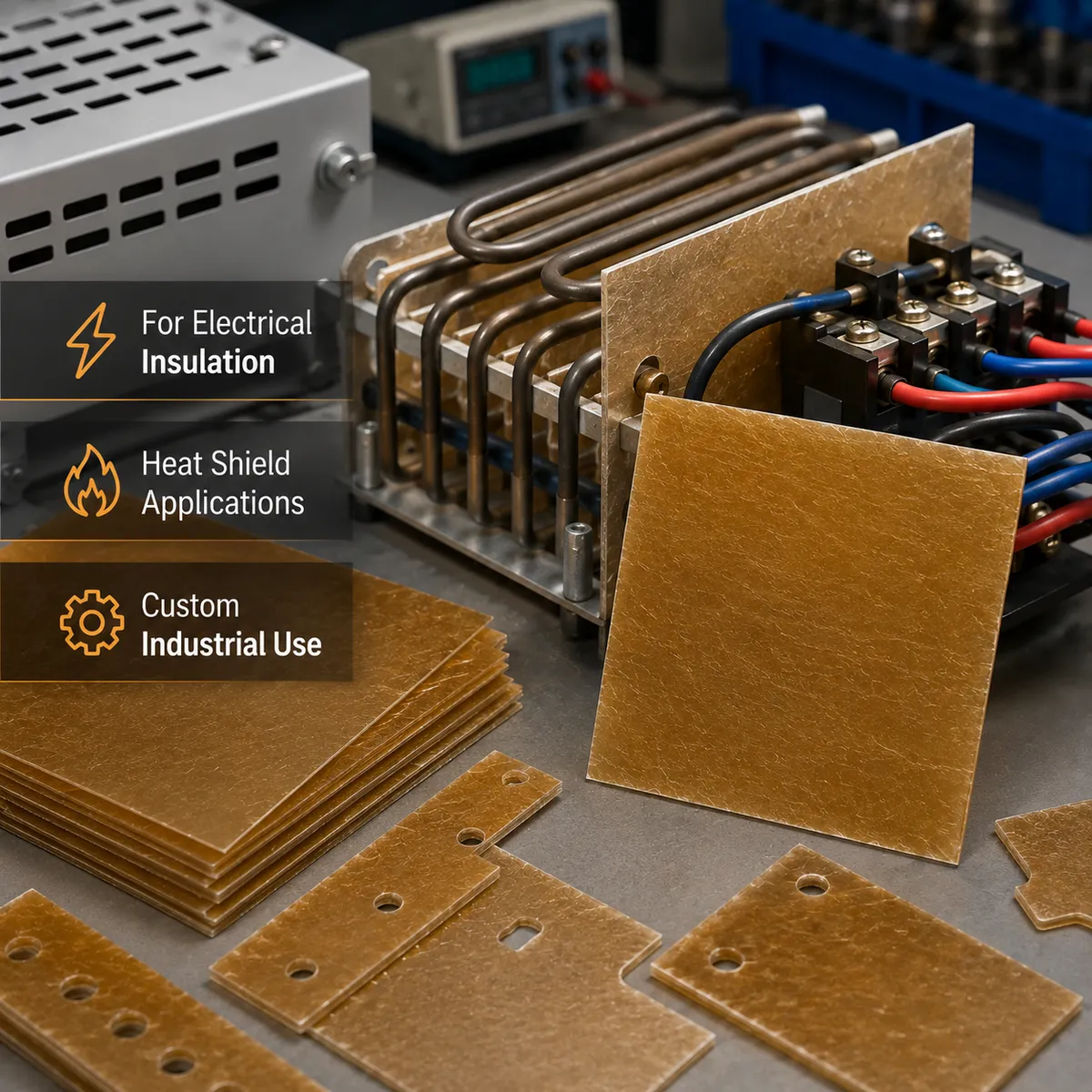 Mica sheet used for electrical insulation and heat shield applications
