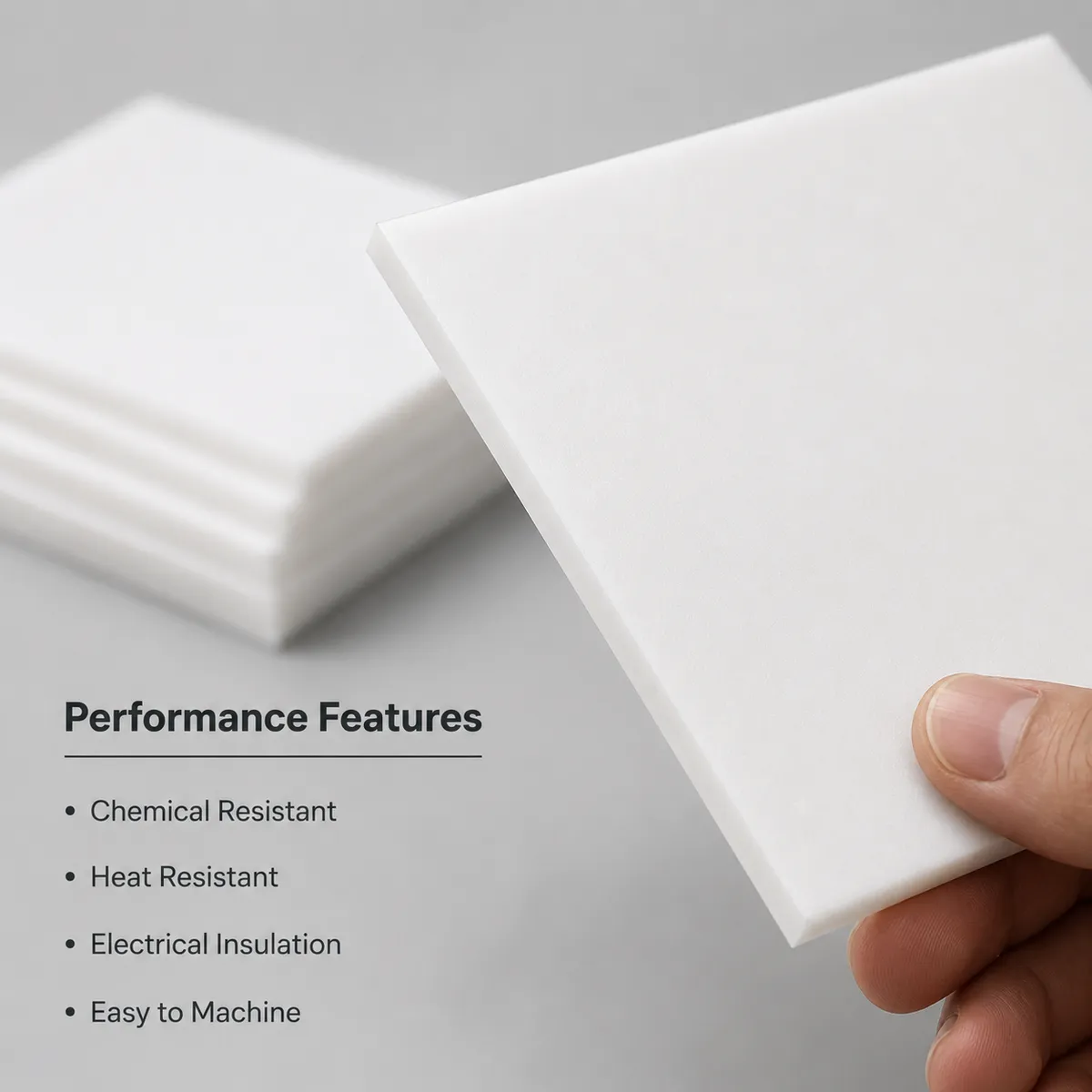 PTFE sheet performance feature image for chemical resistance and insulation